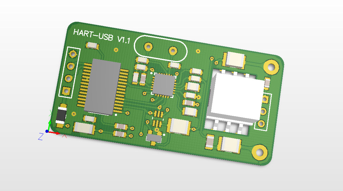 HART-USB PCB视图